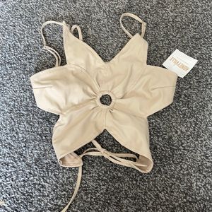 NWT pretty garbage flower top